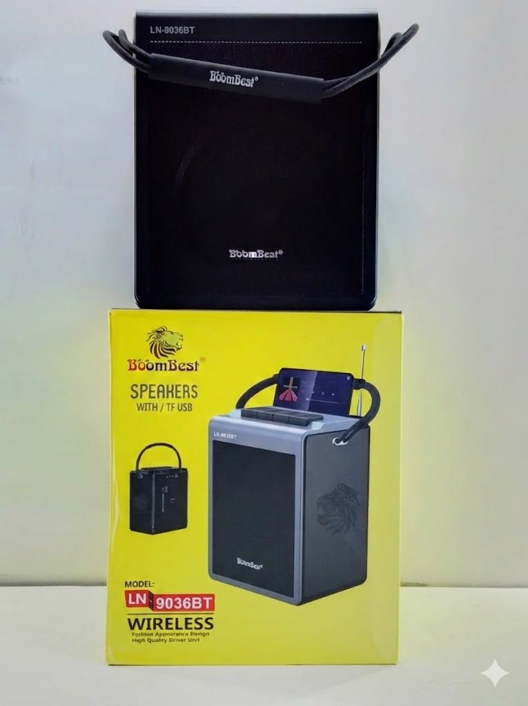 BOOMBEST LN-9036BT WIRELESS BLUETOOTH SPEAKER WITH SUPER BASS AND USB/TF SUPPORT