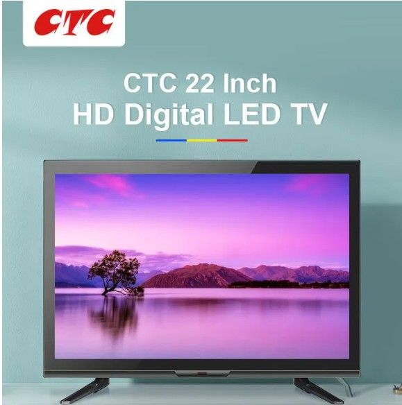 CTC 22" LED DIGITAL TV — FULL HD-READY DISPLAY WITH DVB-T2 TUNER AND MULTI-INPUT CONNECTIVITY