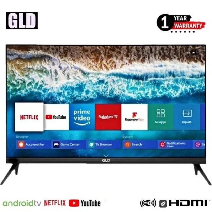 GLD 32″ SMART ANDROID LED TV — FULL HD DISPLAY, 1GB/8GB STORAGE, WIFI & BLUETOOTH