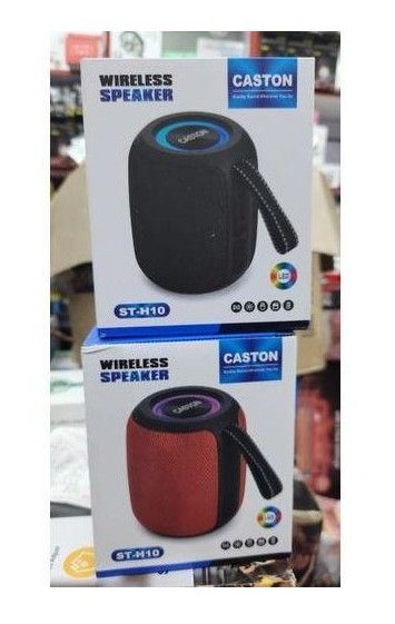 CASTON ST-H10 PORTABLE BLUETOOTH SPEAKER – 10-HR BATTERY, LED LIGHT RING & RICH BASS