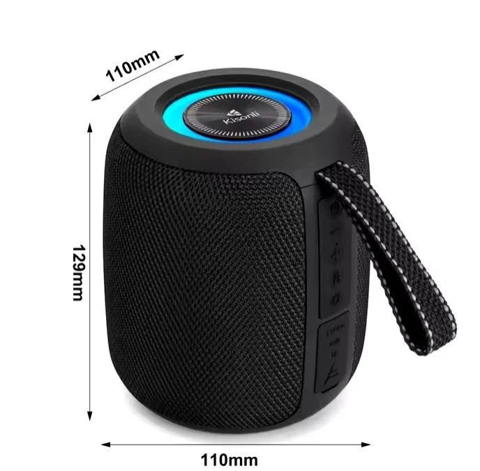 CASTON ST-H10 PORTABLE BLUETOOTH SPEAKER – 10-HR BATTERY, LED LIGHT RING & RICH BASS