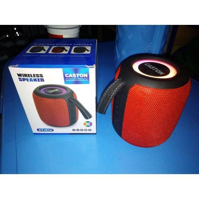 CASTON ST-H10 PORTABLE BLUETOOTH SPEAKER – 10-HR BATTERY, LED LIGHT RING & RICH BASS