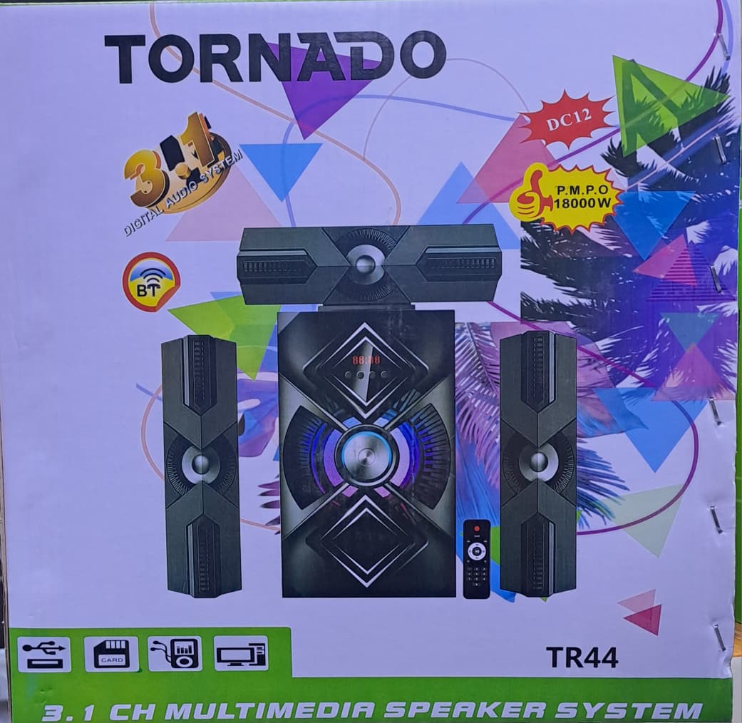 TORNADO TR44 2.1-CHANNEL HOME ENTERTAINMENT SOUNDBAR SYSTEM WITH DEEP BASS & MULTIPLE INPUTS