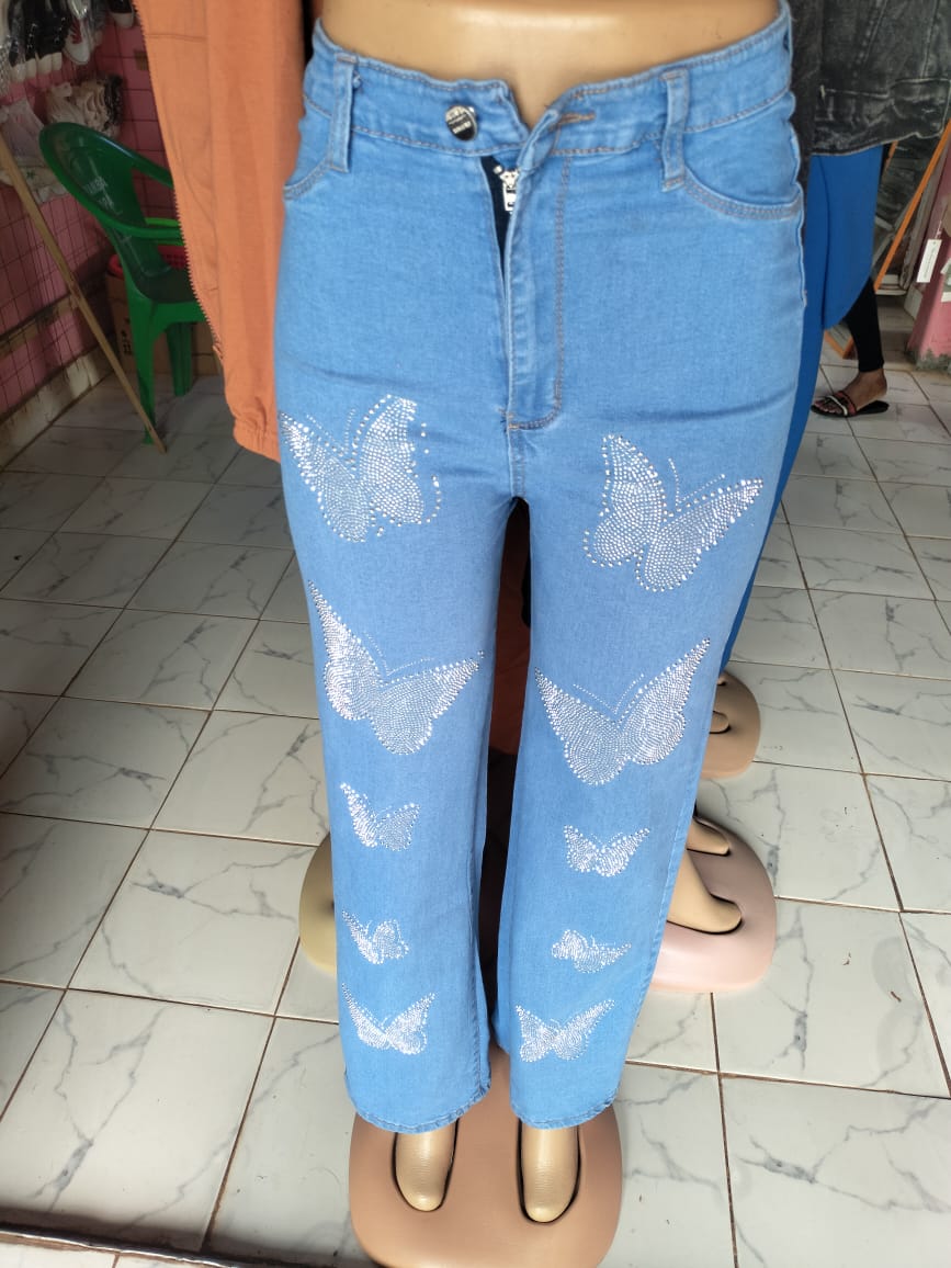 Women High Waist Denim Jeans Trousers Casual Pants Boyfriend Wide Leg Cargo Parachute Baggy PantsMaterial:High waist baggy cargo Denim Jeans for women,women denim jeans are made of premium fabric, Sof