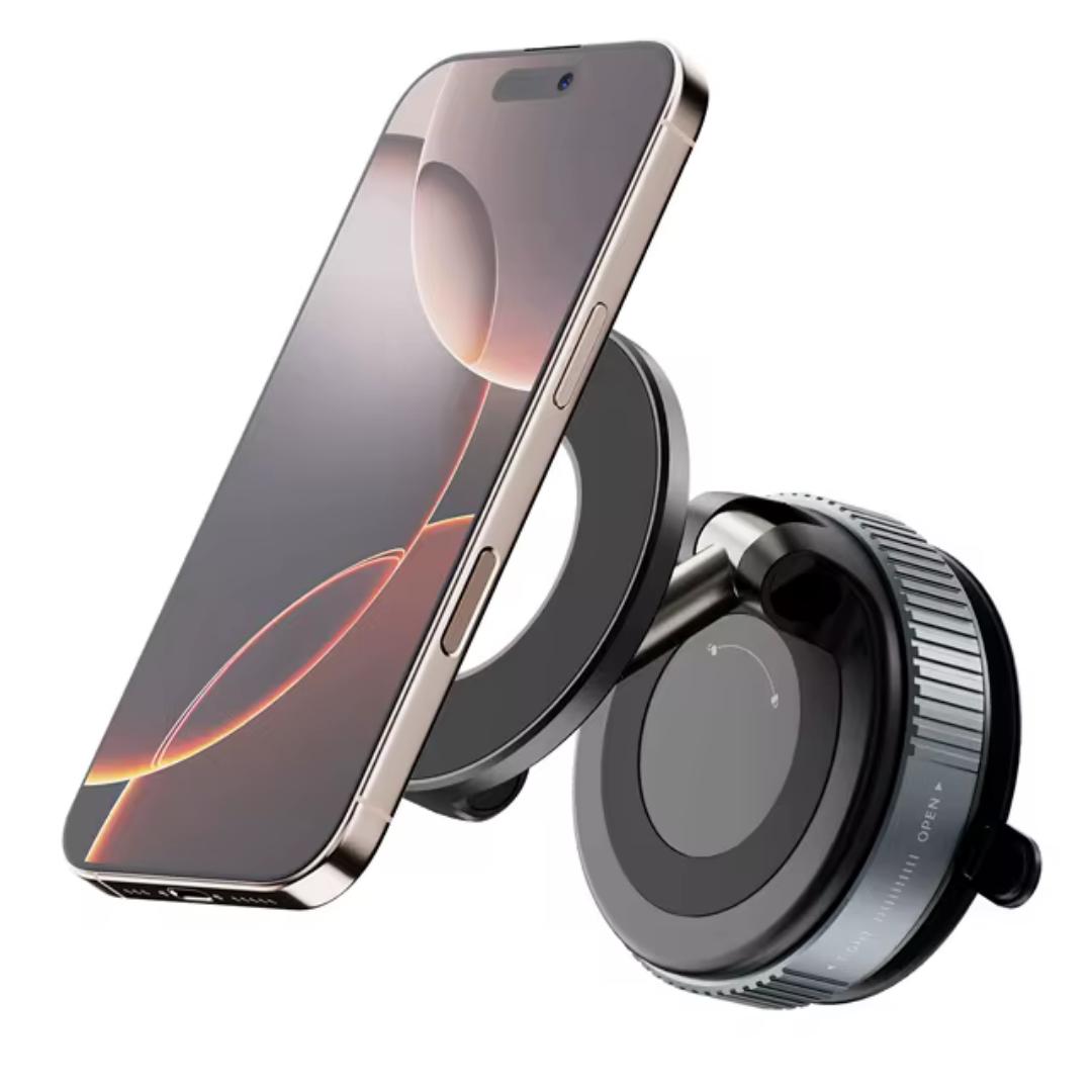 360° Rotating Vacuum Magnetic Suction Car Mobile Phone Holder for Desk Wall Car Suction Windshield