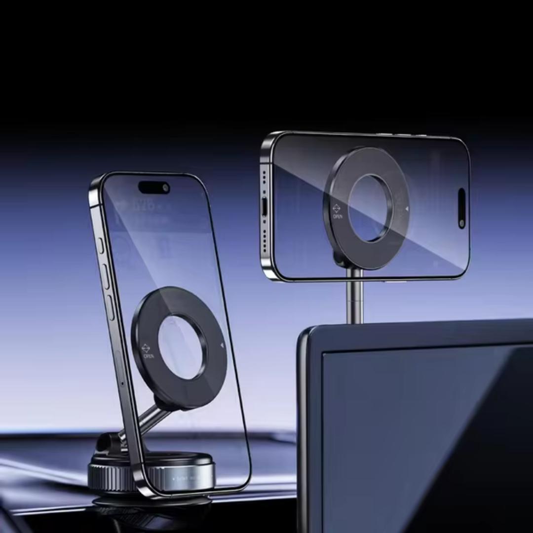 360° Rotating Vacuum Magnetic Suction Car Mobile Phone Holder for Desk Wall Car Suction Windshield
