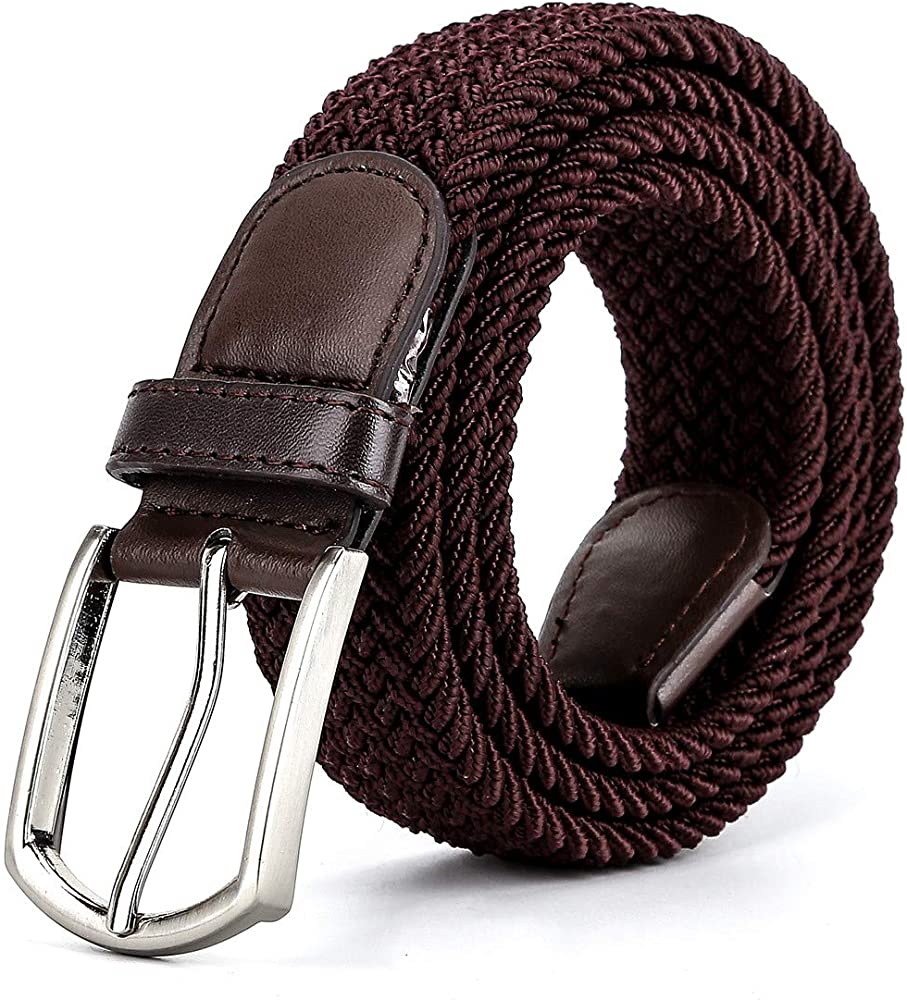 Fashion Woven Belts for Men Stretch Braided Belt with Durable Metal Buckle | Stylish Casual & Office Wear Accessory | Adjustable Comfort Fit | Trendy Fashion Belt | Best Price on Kilimall Kenya