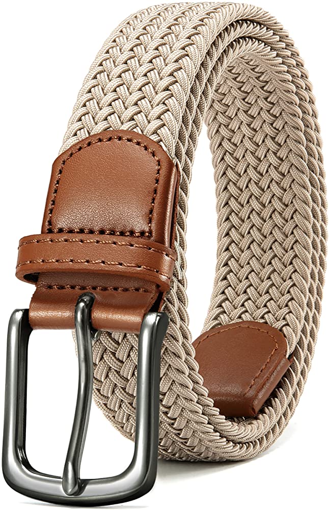 Fashion Woven Belts for Men Stretch Braided Belt with Durable Metal Buckle | Stylish Casual & Office Wear Accessory | Adjustable Comfort Fit | Trendy Fashion Belt | Best Price on Kilimall Kenya