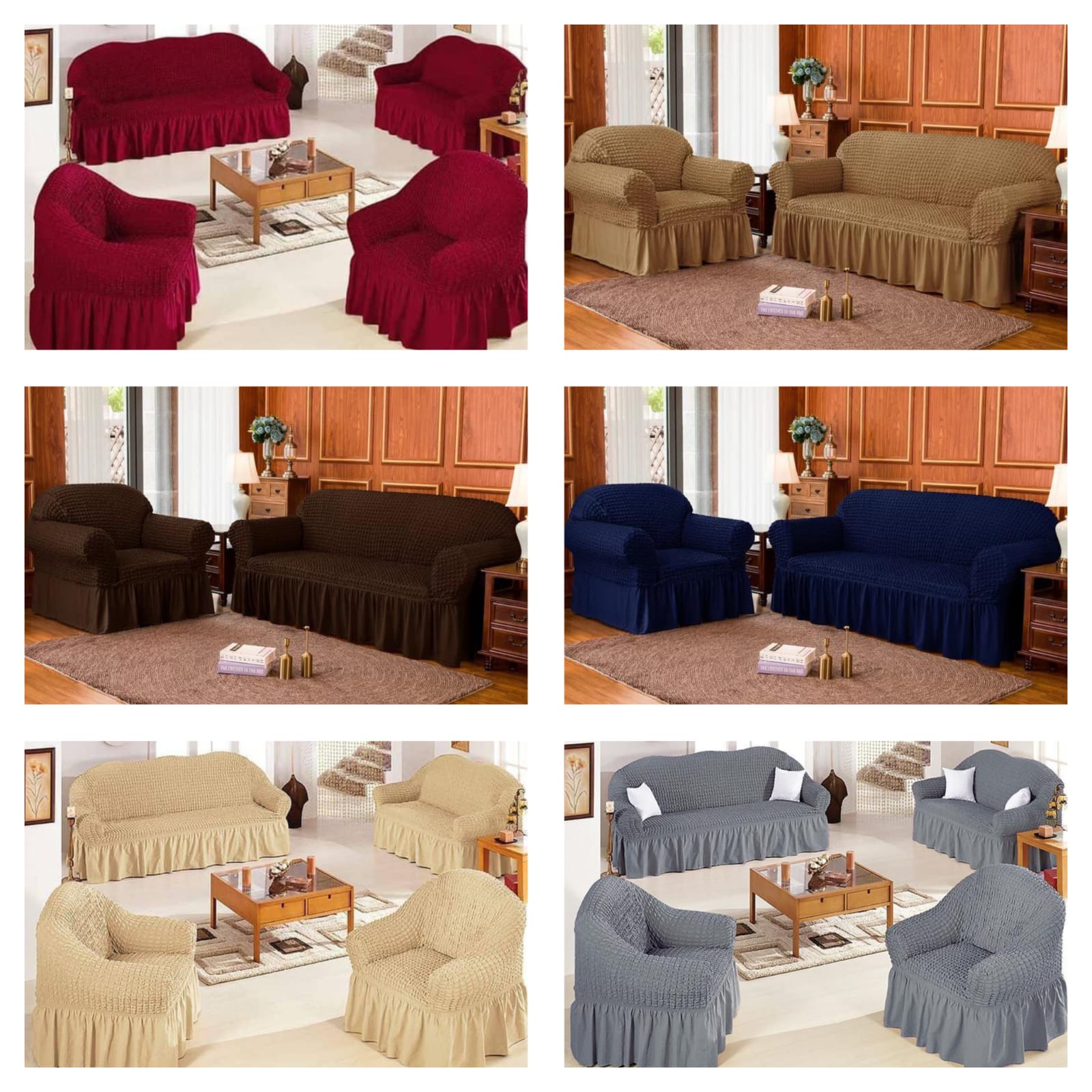 Premium Bubble 7 Seater Loose Sofa Cover/ Seat Cover/ Stretchable Furniture Protector for Living Room | Easy Fit for Home Decor Makeover | Great for 5 and  7 Seater Sofas | Kilimall Kenya Best Choice