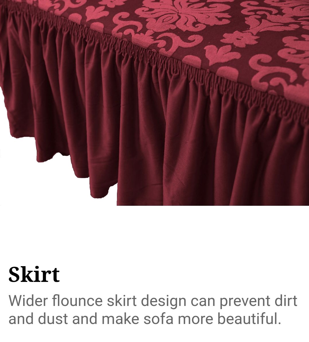 Jacquard Loose Sofa covers | 3 Seater Durable Stretch Fabric to Protect Sofa from Spills, Pets & Dust | Make Your Living Room Look New | Comfortable & Beautiful Design