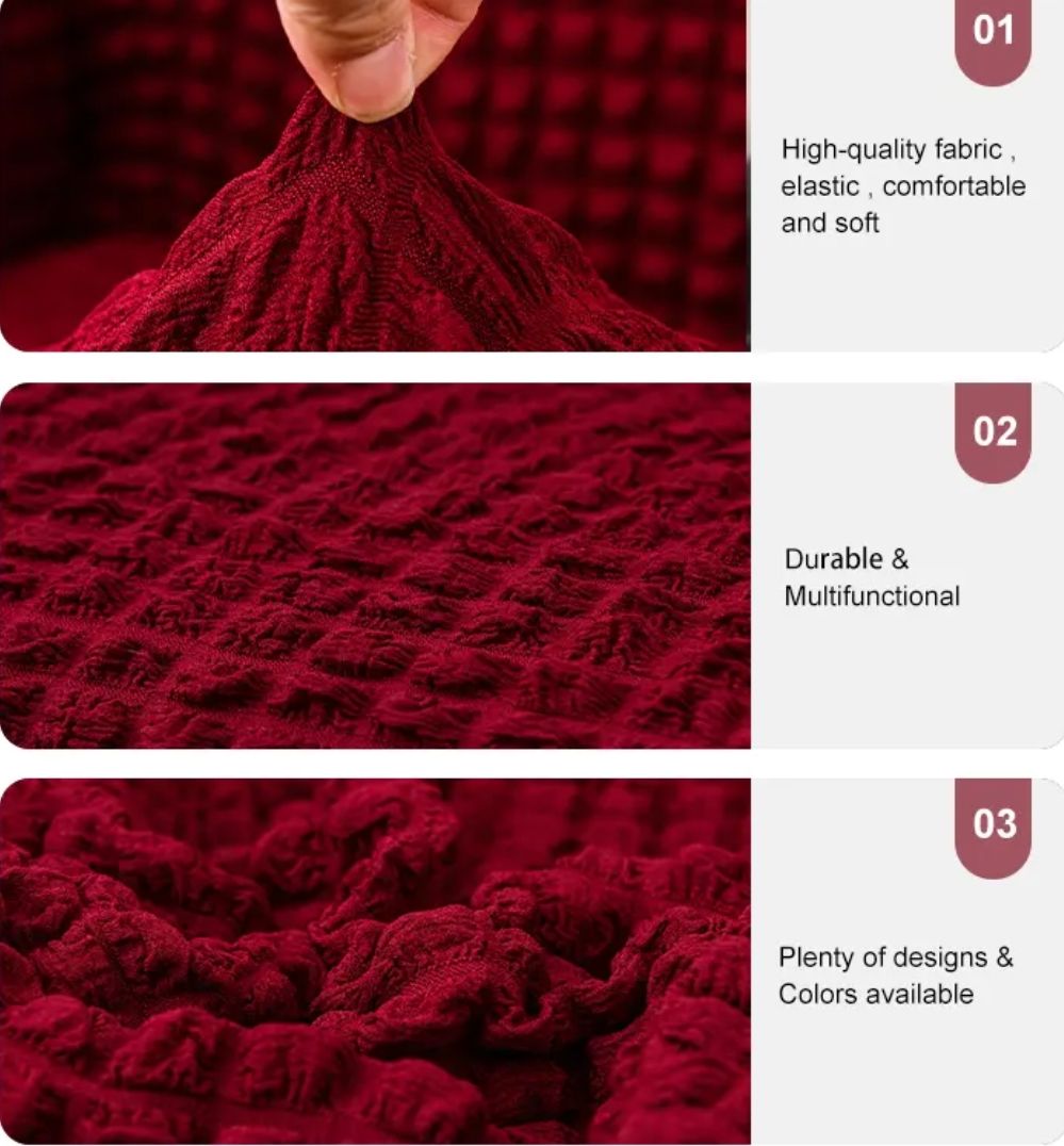 High Stretch Elastic Fabric 3 Seater Sofa Cover Cushion Sofa Cover Slip Sofa Cover