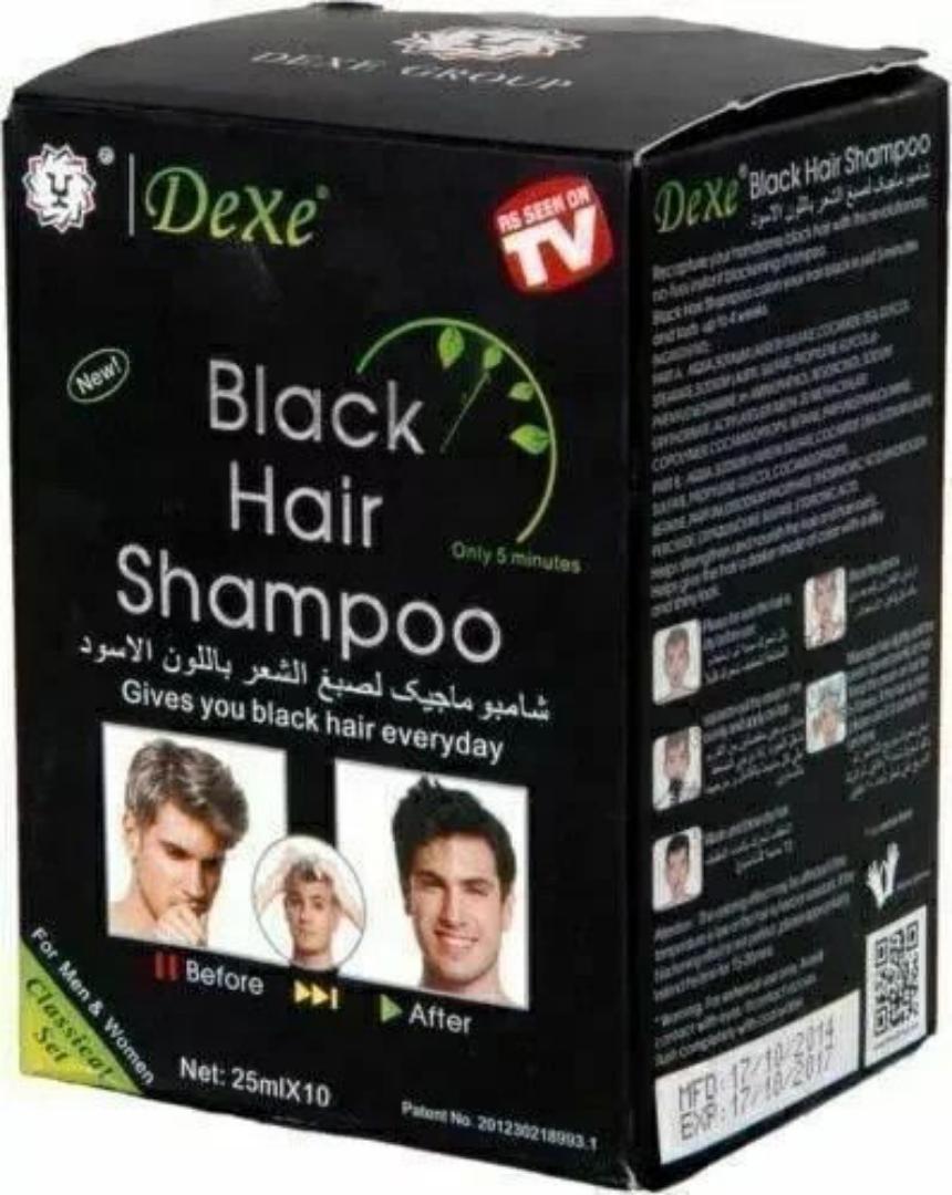 Dexe black hair shampoo