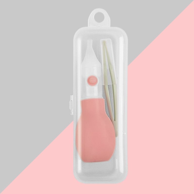 Gentle Newborn Nasal Aspirator - Easy Use Manual Pump Nose Cleaner for Babies with Anti-Reflux Design