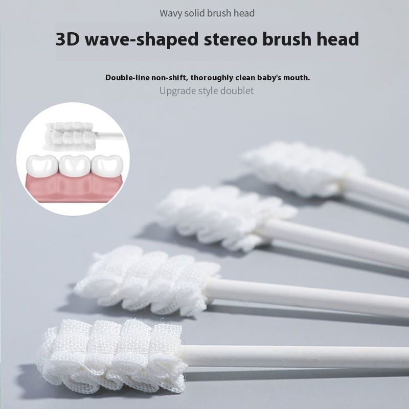 Newborn Tongue Cleaner & Toothbrush - Soft Gum Brush for Babies, Remove Milk Residue, Oral Care Kit