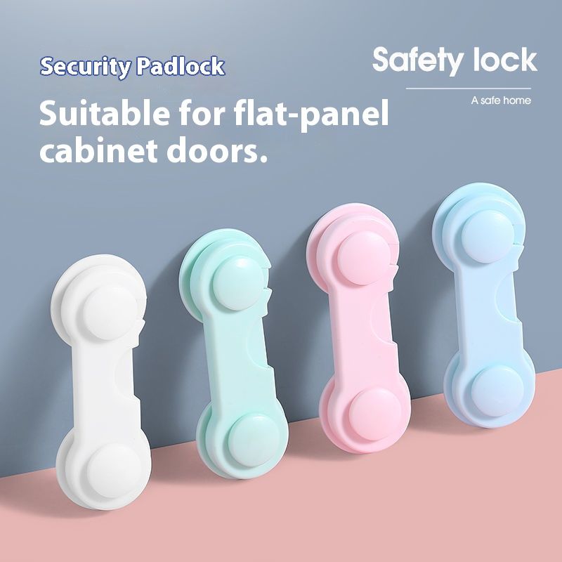 Anti-Pinch Baby Safety Locks for Drawers - 6 PCs Strong Adhesive Cabinet Latches, Child Proof