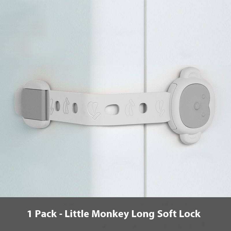 Anti-Pinch Baby Safety Locks for Drawers - 6 PCs Strong Adhesive Cabinet Latches, Child Proof