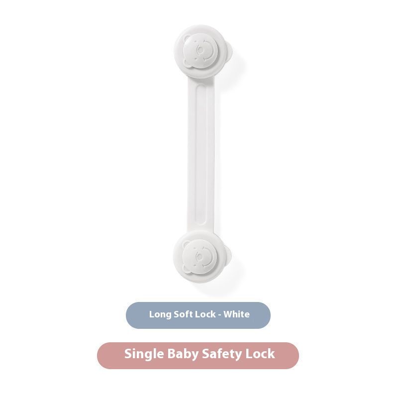 Anti-Pinch Baby Safety Locks for Drawers - 6 PCs Strong Adhesive Cabinet Latches, Child Proof