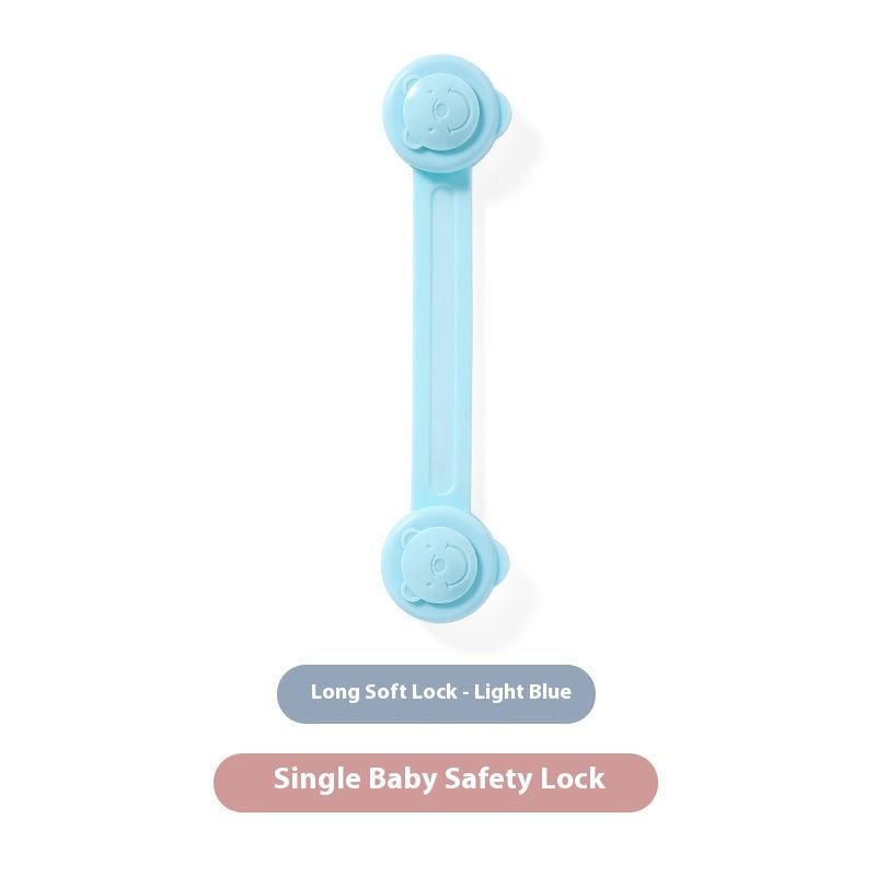 Anti-Pinch Baby Safety Locks for Drawers - 6 PCs Strong Adhesive Cabinet Latches, Child Proof