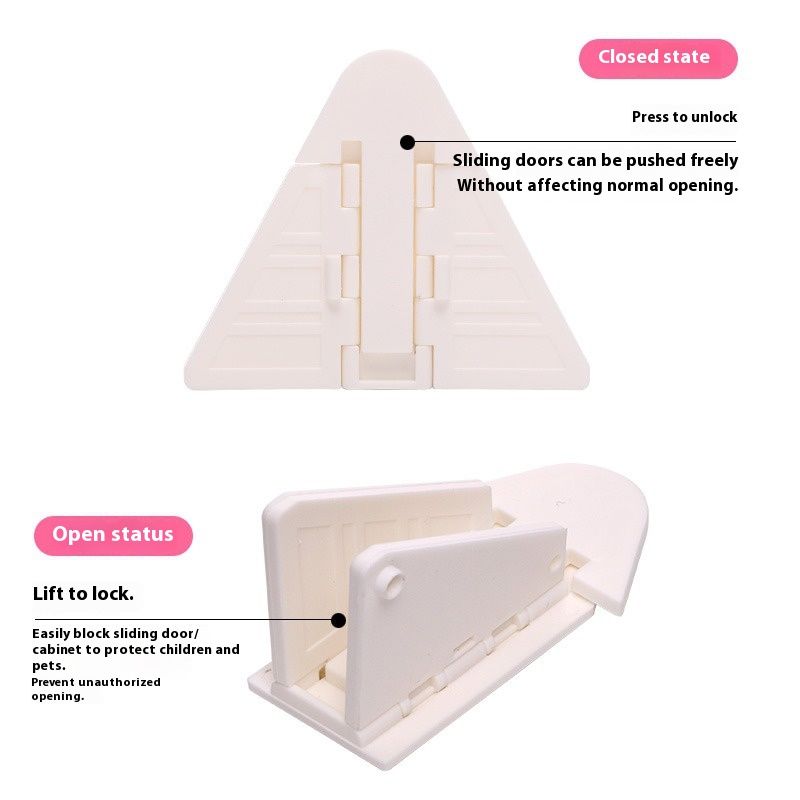 Anti-Pinch Baby Safety Locks for Drawers - 6 PCs Strong Adhesive Cabinet Latches, Child Proof