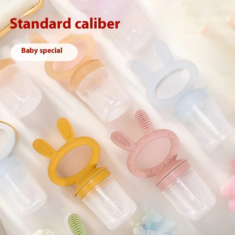 Safe Baby Fruit Feeder - Silicone Teether for Fresh Food, Prevent Choking, Easy Self Feeding Weaning Tool