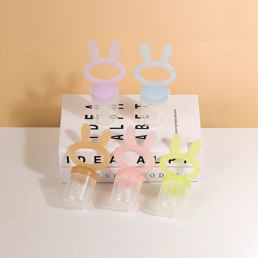 Safe Baby Fruit Feeder - Silicone Teether for Fresh Food, Prevent Choking, Easy Self Feeding Weaning Tool