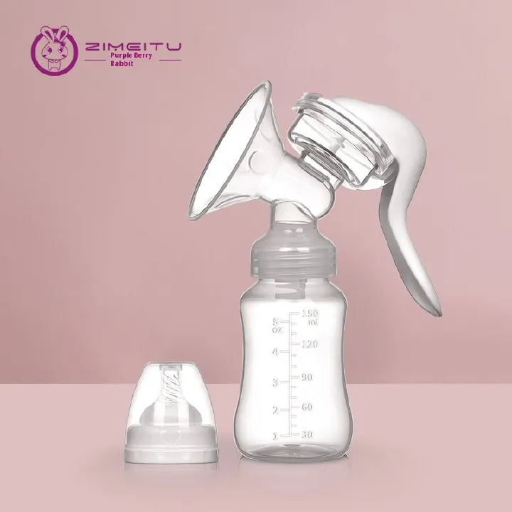 Powerful & Painless Manual Breast Pump - Efficient Milk Extraction with Massage for Nursing Moms, Easy Handheld Use