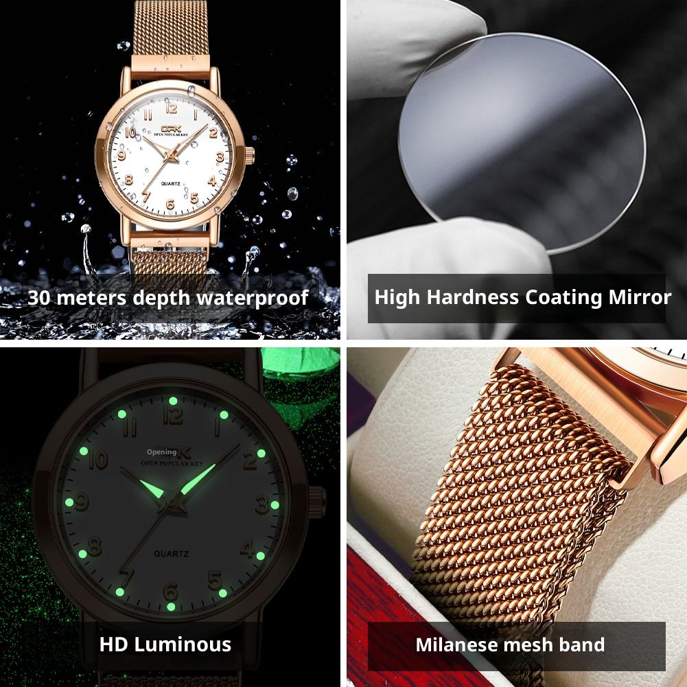 Black Friday SALE! OPK Ladies Quartz Watch - Fashion Casual Wristwatch for Women, 30M Waterproof, Free Delivery Kenya