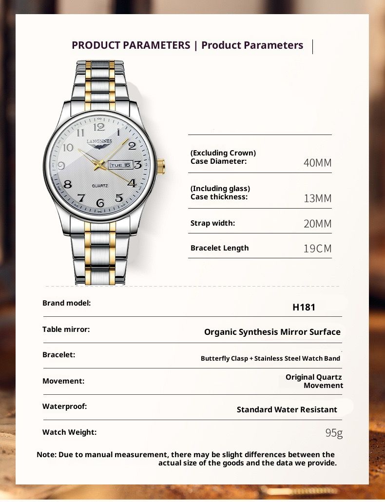 Black Friday Pesa Nyingi! Swiss Automatic Watch for Men, Day Date Display Quartz Movement, Luxury & Waterproof Free Shipping