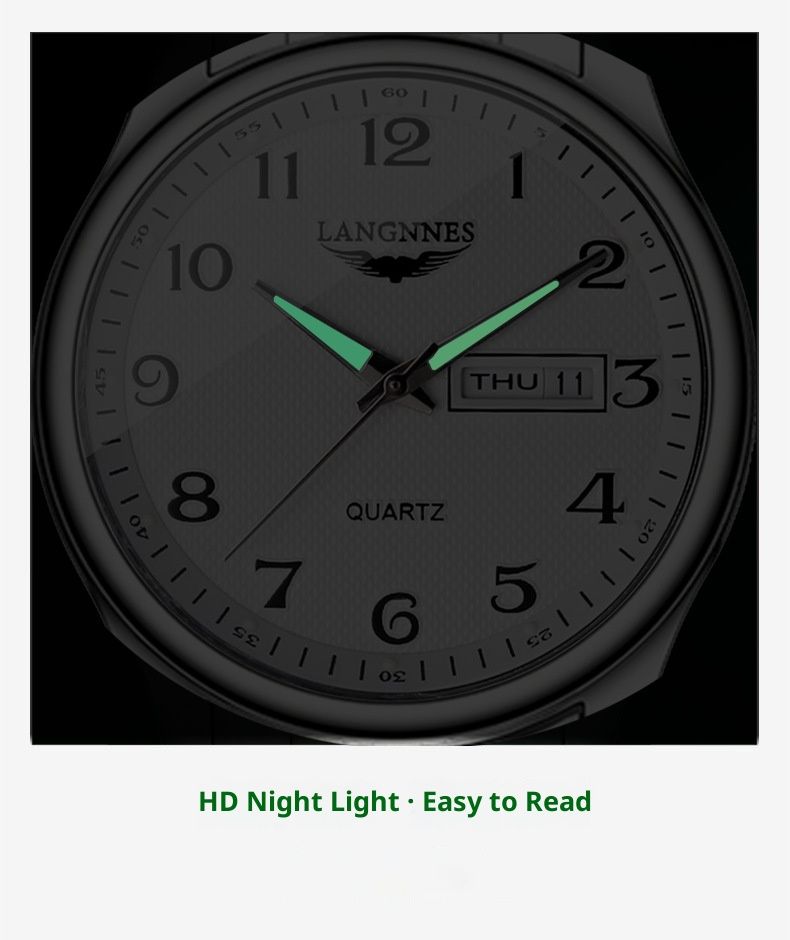 Black Friday Pesa Nyingi! Swiss Automatic Watch for Men, Day Date Display Quartz Movement, Luxury & Waterproof Free Shipping