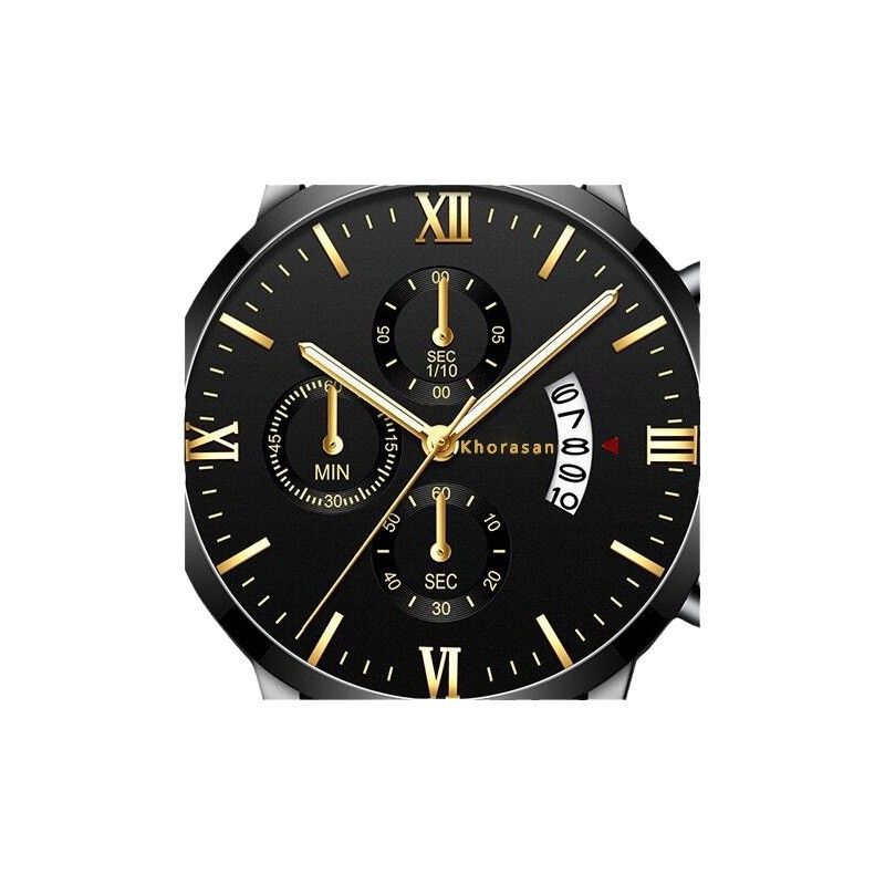 Black Friday SALE! Men's Business Watch Set - 5 Pcs Luxury Gift Box, Chronograph Roman Numerals Leather Strap, Free Delivery Kenya