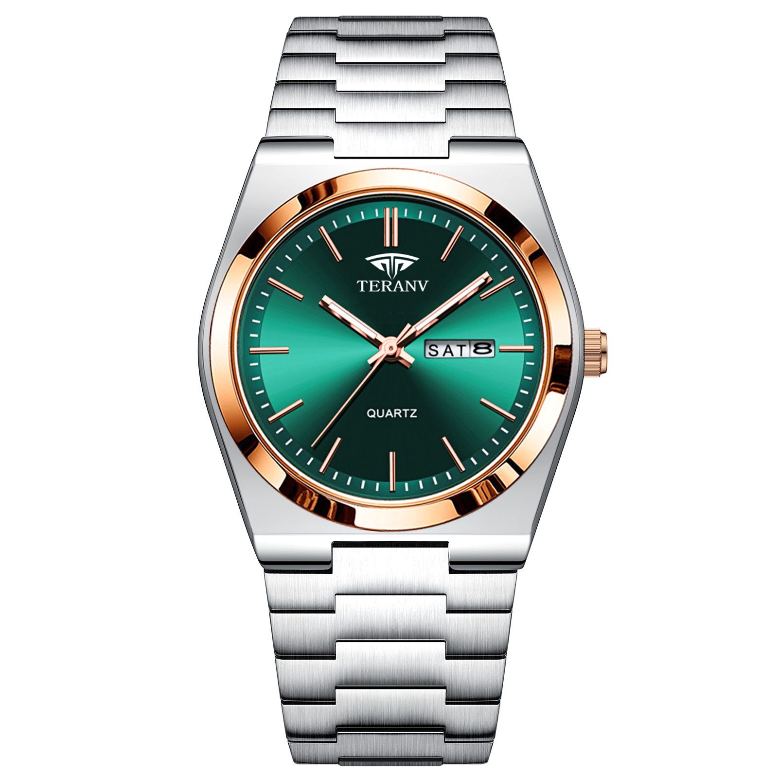 Christmas sales promotion!Men's Steel Strap Watch, Ultra-Thin Quartz with Double Calendar, Waterproof & Night Light Free Delivery Kenya