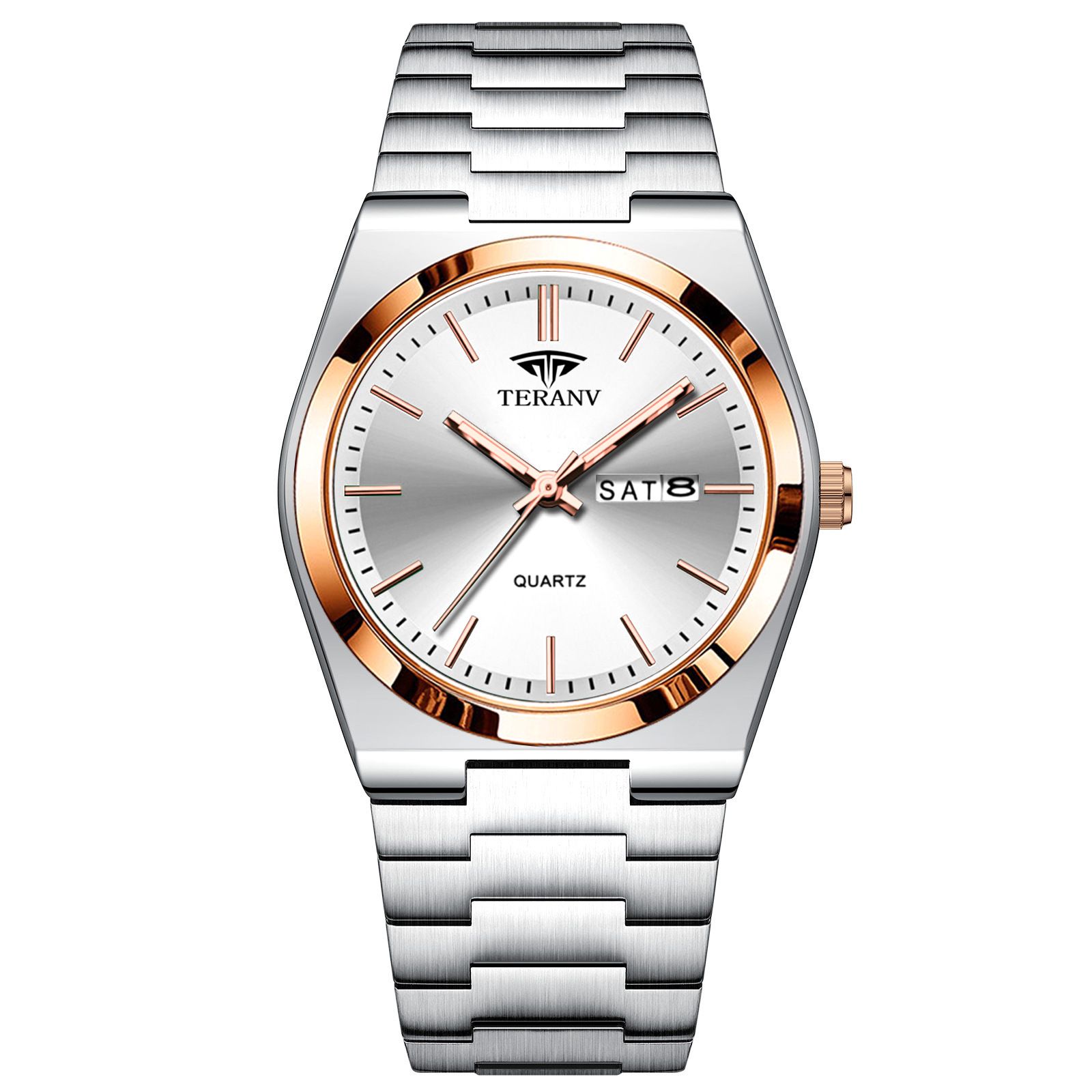 Christmas sales promotion!Men's Steel Strap Watch, Ultra-Thin Quartz with Double Calendar, Waterproof & Night Light Free Delivery Kenya