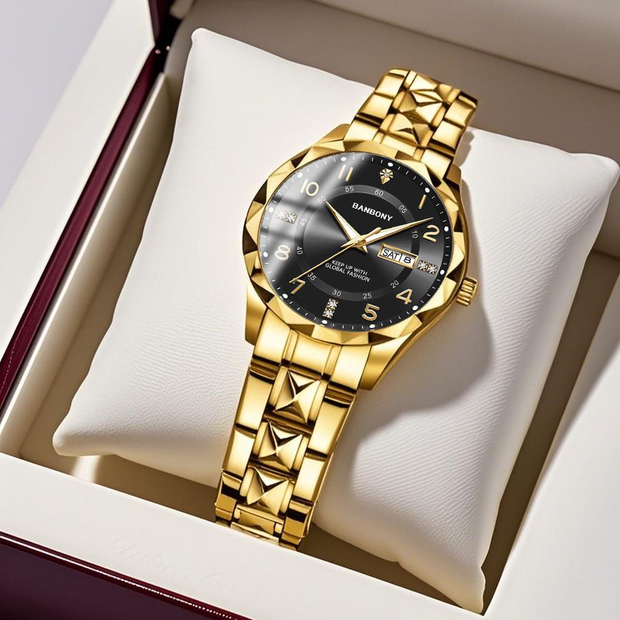 Mrembo Black Friday Offer! Ladies Watch with Diamond & Date, Waterproof Luminous Quartz, Elegant & Free Delivery in Kenya