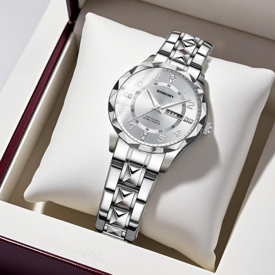 Mrembo Black Friday Offer! Ladies Watch with Diamond & Date, Waterproof Luminous Quartz, Elegant & Free Delivery in Kenya