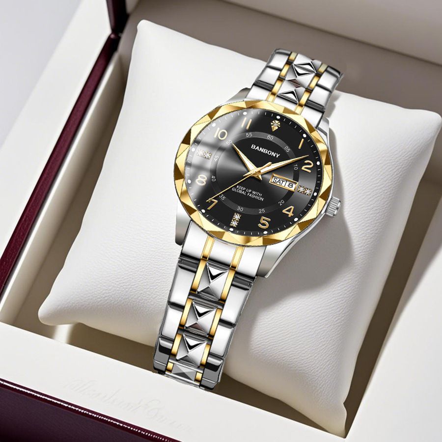 Mrembo Black Friday Offer! Ladies Watch with Diamond & Date, Waterproof Luminous Quartz, Elegant & Free Delivery in Kenya