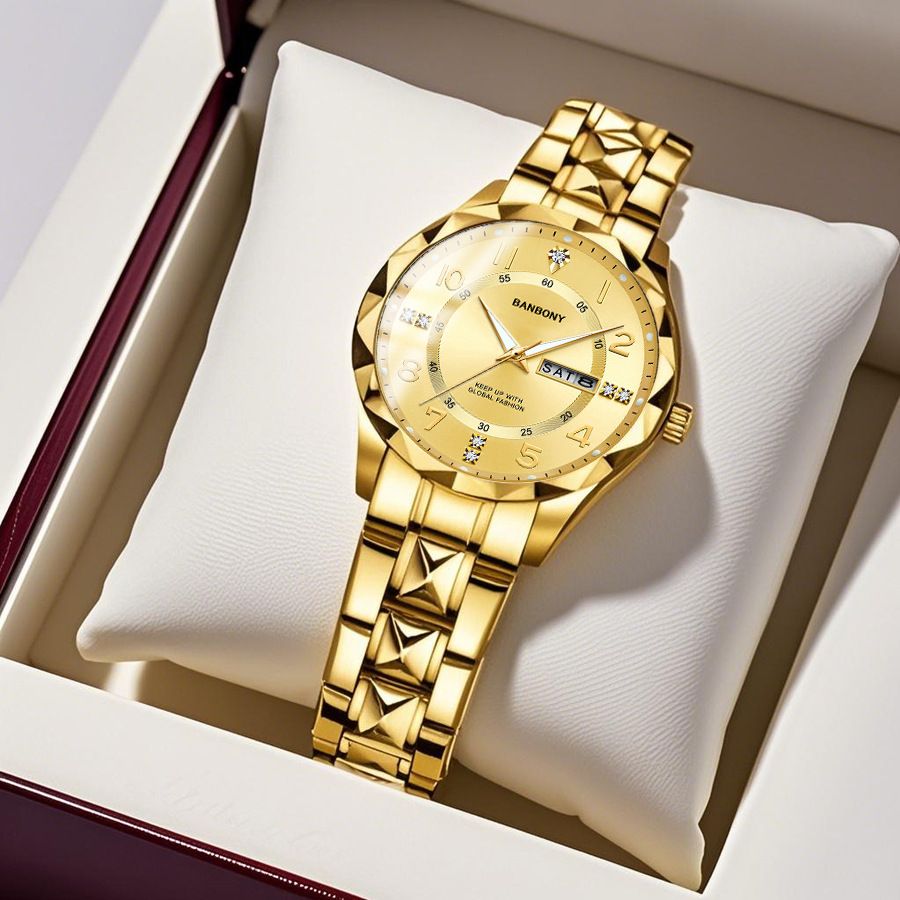 Mrembo Black Friday Offer! Ladies Watch with Diamond & Date, Waterproof Luminous Quartz, Elegant & Free Delivery in Kenya