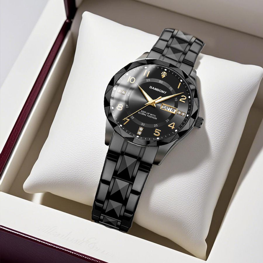 Mrembo Black Friday Offer! Ladies Watch with Diamond & Date, Waterproof Luminous Quartz, Elegant & Free Delivery in Kenya