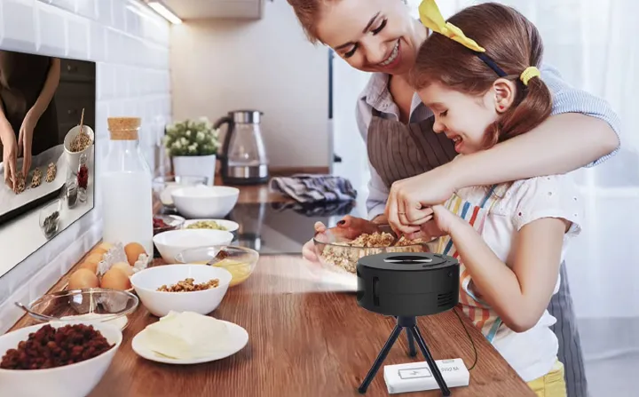 YT200 high-definition mini portable projector, portable small dormitory student eye protection smart home theater