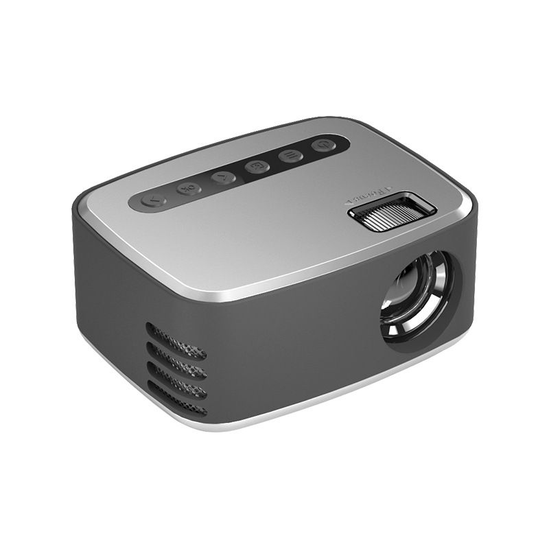 New Micro Projector Home HD Portable Projection 1080P Small Mini Projector Portable Mini LED Projector 320x240 Pixels 600Lumens Projector Home Media Player Built-in Speaker