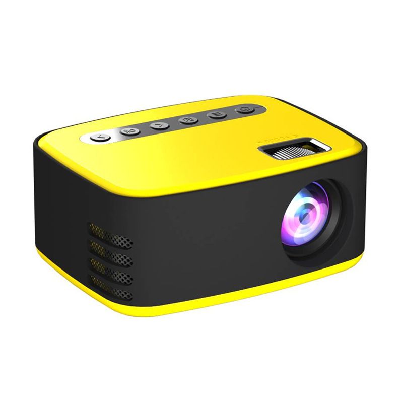 New Micro Projector Home HD Portable Projection 1080P Small Mini Projector Portable Mini LED Projector 320x240 Pixels 600Lumens Projector Home Media Player Built-in Speaker