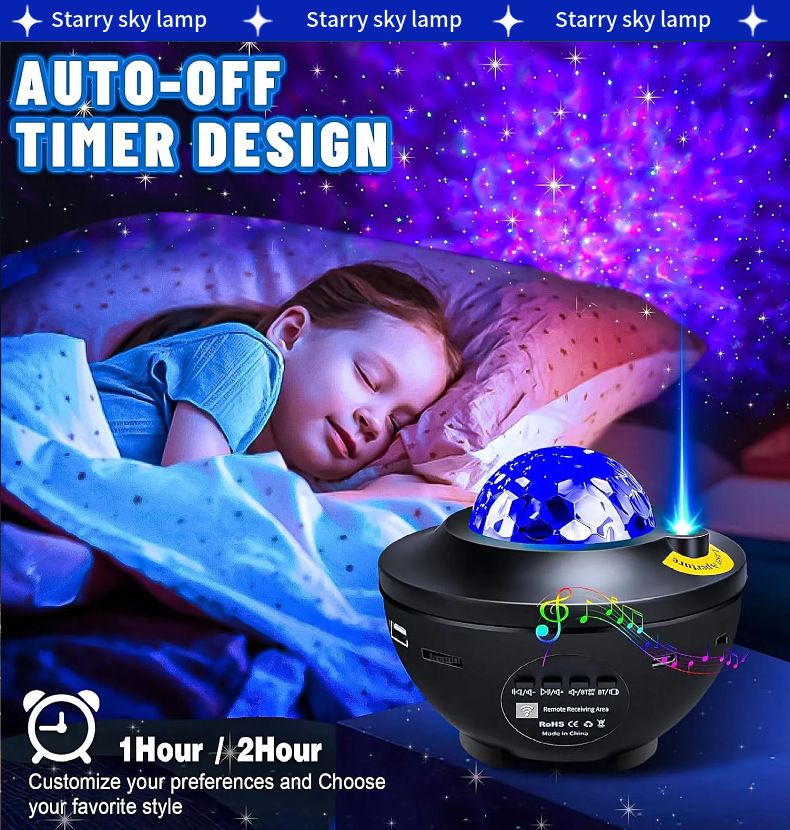 Multifunctional Starry Sky Projector Lamp – Small Bowl USB Galaxy Light with Bluetooth Speaker, Remote Control & Rotating Spotlight for Home Bedroom Decor (Gift Idea)