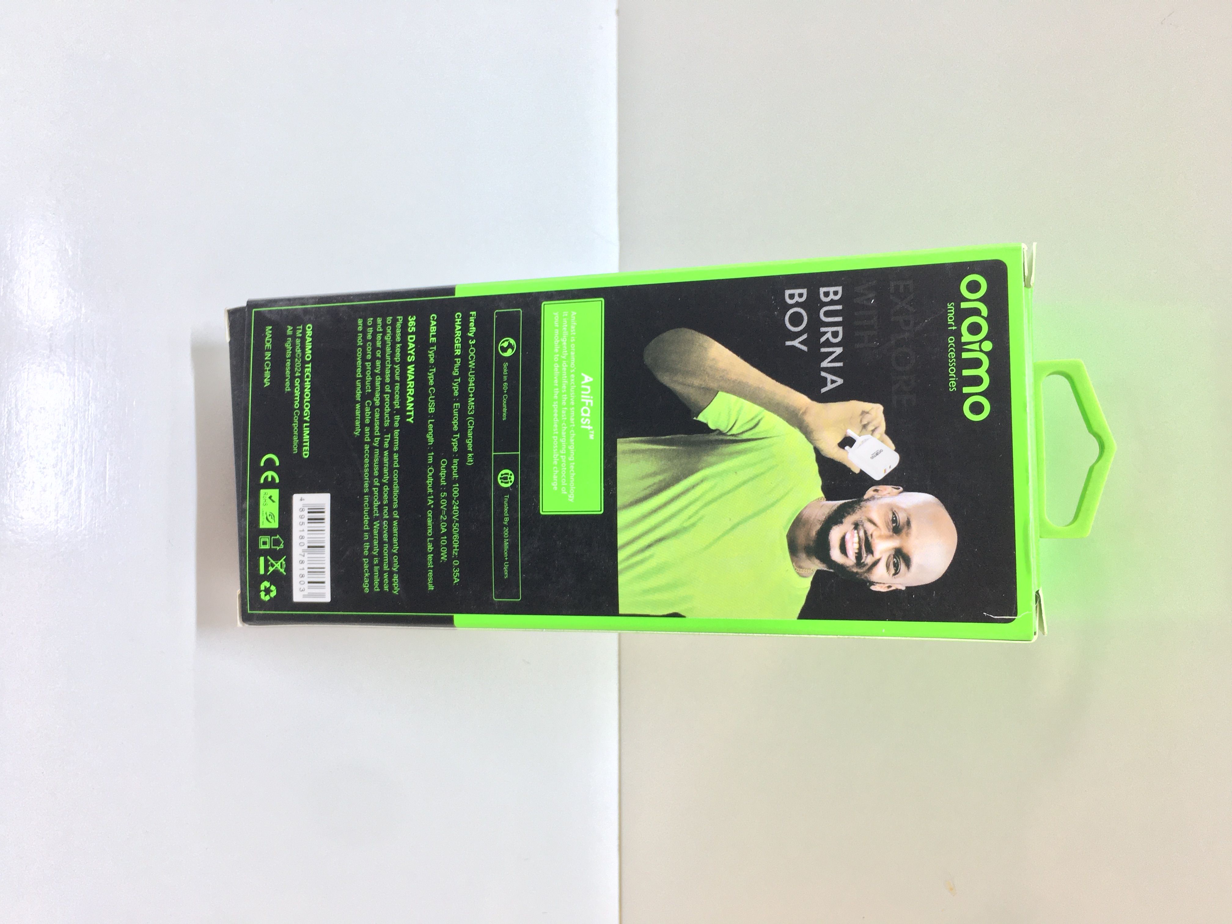 ORAIMO OCW-U94D CHARGER – DUAL USB PORT, 18W FAST CHARGE WITH TYPE-C CABLE, SAFE DURABLE WALL ADAPTER FOR SMARTPHONES, TABLETS & GADGETS