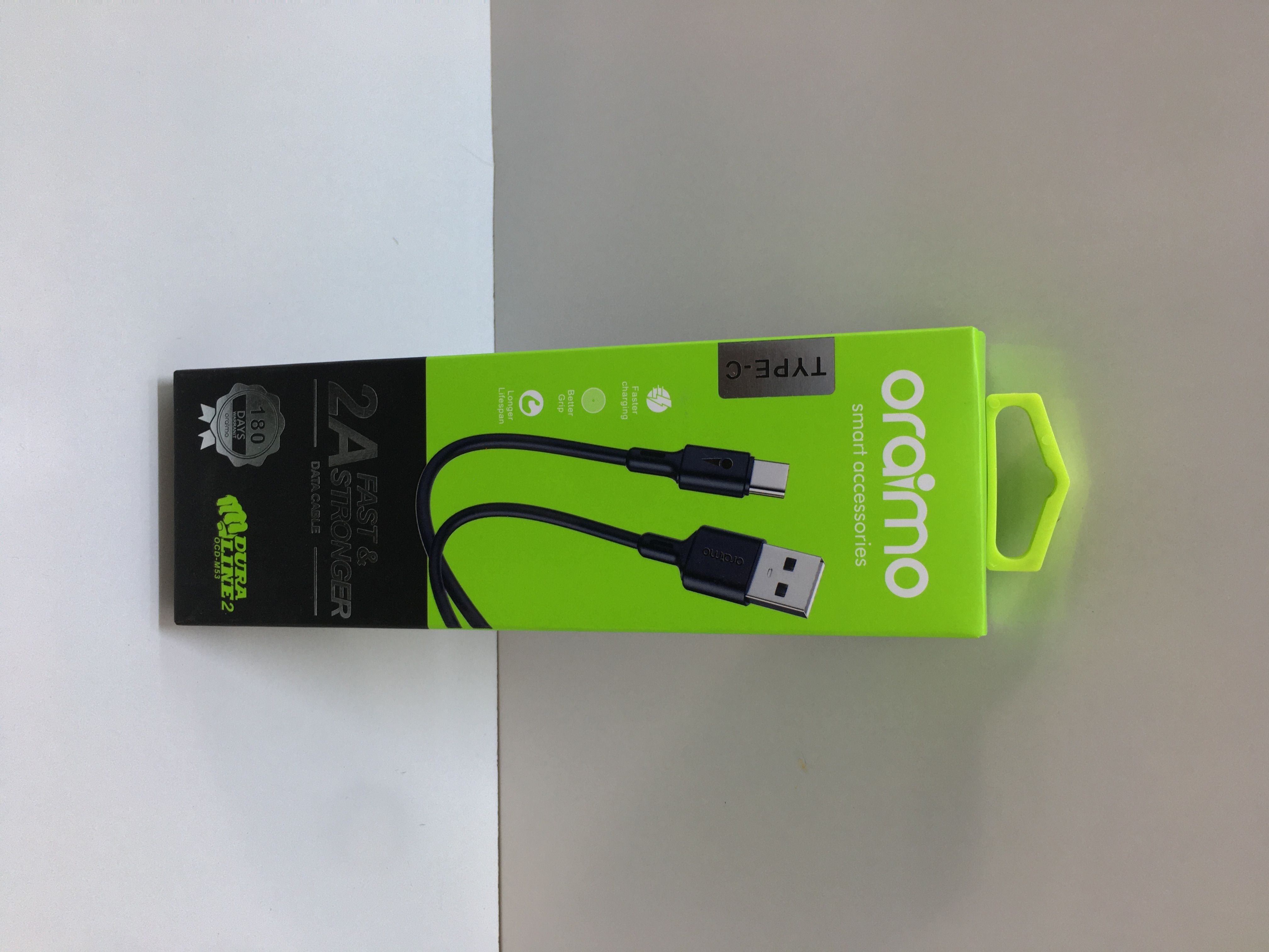 ORAIMO TYPE-C USB CABLE – HIGH-SPEED QUICK CHARGE, RELIABLE DATA SYNC, LONG-LASTING BUILD, SAFE CHARGING TECHNOLOGY, PERFECT FOR SMARTPHONES, TABLETS & GADGETS