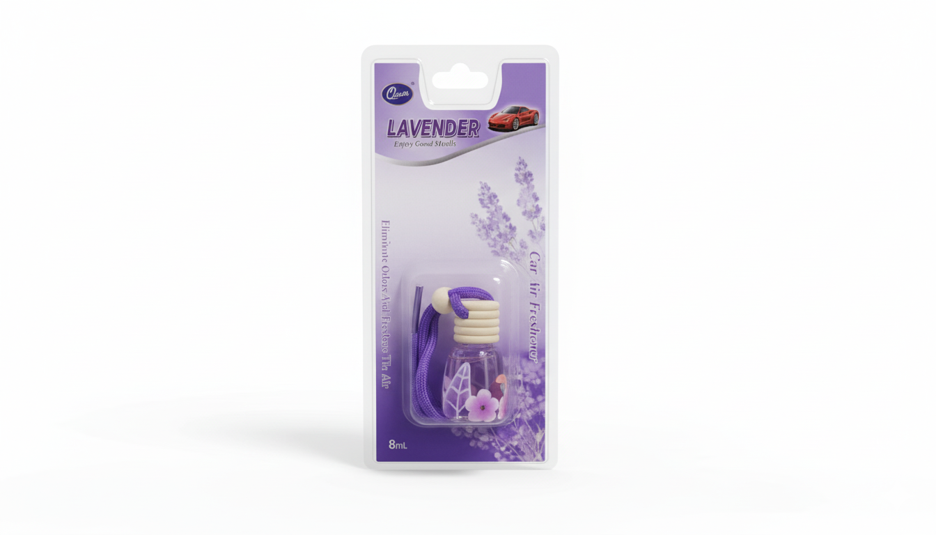 Hanging car Air Freshener 
Luxury 8ml Hanging Air Freshener available in green,  yellow, purple, pink, and red Usage: Car, Home, Office Bring a fresh, soothing atmosphere.