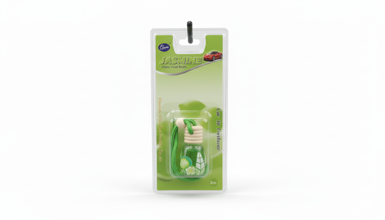 Hanging car Air Freshener 
Luxury 8ml Hanging Air Freshener available in green,  yellow, purple, pink, and red Usage: Car, Home, Office Bring a fresh, soothing atmosphere.