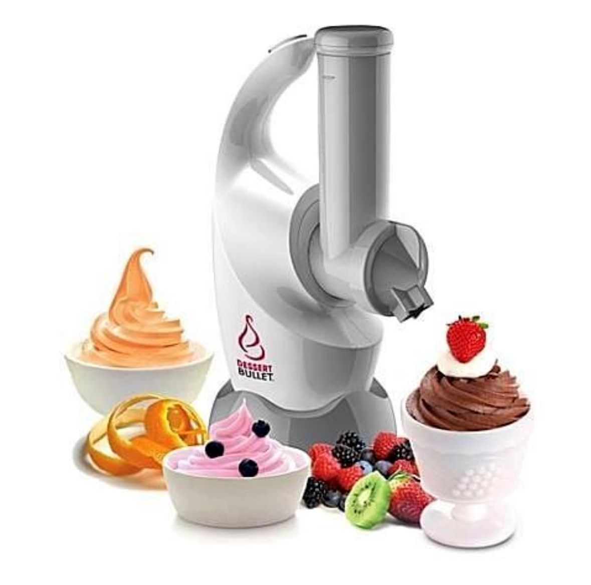 Dessert Bullet Fruit Cream Maker – Healthy Frozen Dessert & Ice Cream Machine
