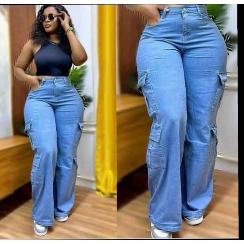 Timeless Trendy Cargo/Mummy Jeans Trousers – Perfect for Casual and Semi-Formal Looks"