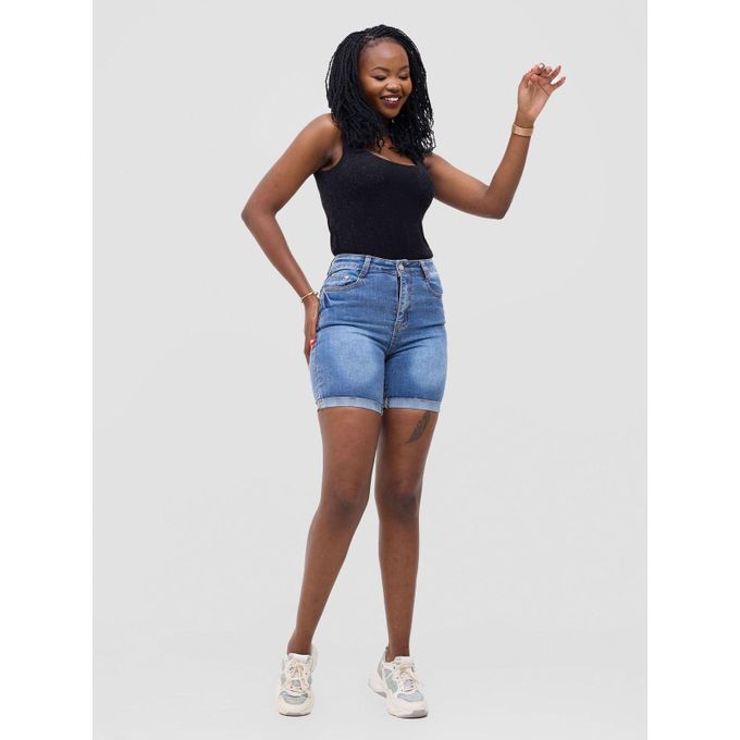 Ladies Denim Jeans Short