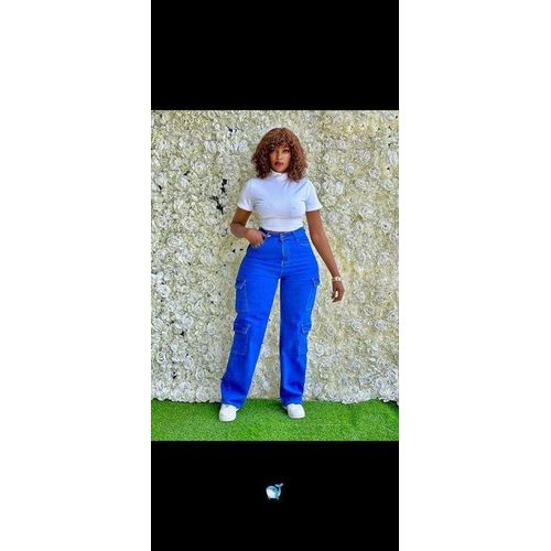 Classy high quality & Stylish Multifunctional Ladies Jeans/Mummy Jeans/Straight Jean ( Blue) 01