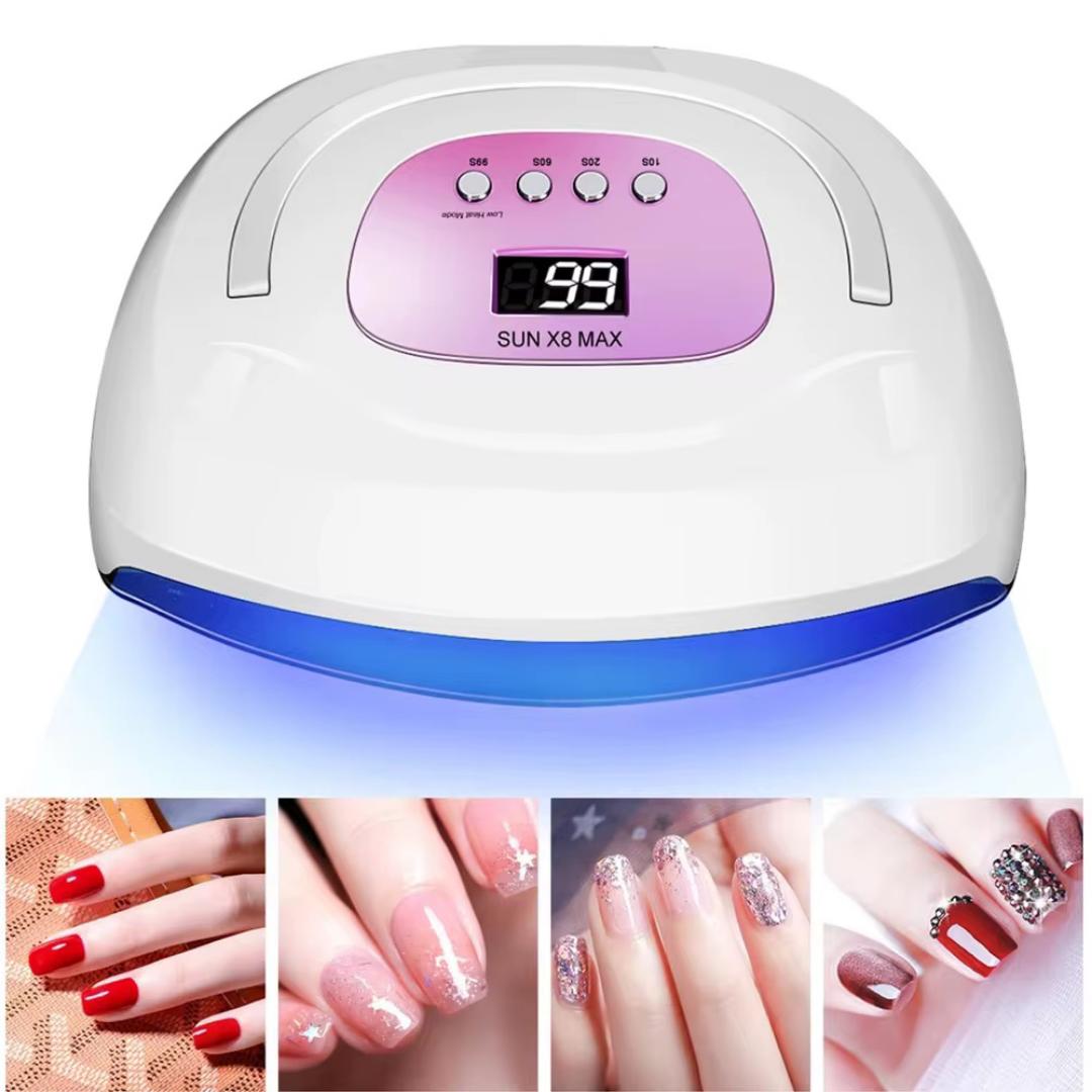SUN X8 MAX 220W UV/LED NAIL LAMP GEL NAIL DRYER TWO HAND CURING LAMP